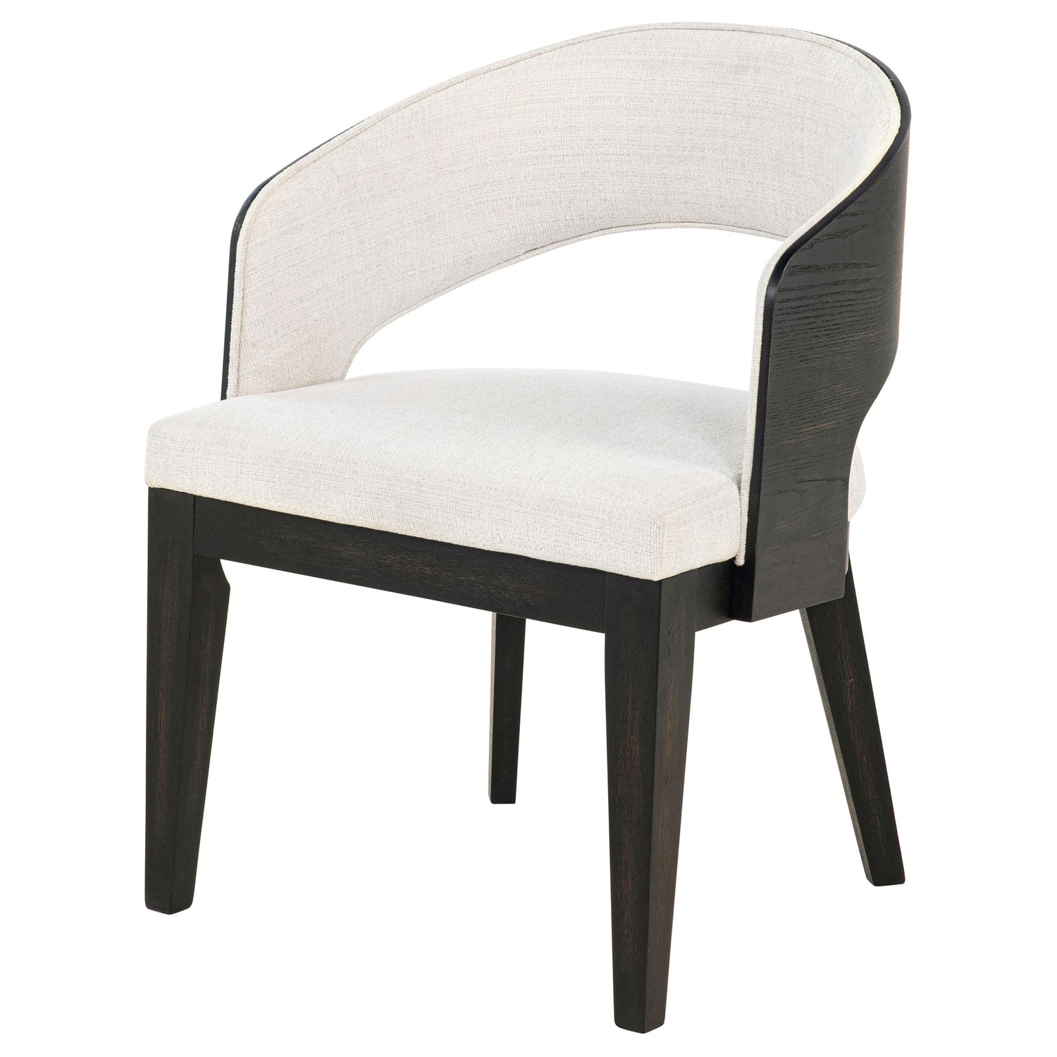 Leandro Upholstered Dining Arm Chair Cream (Set of 2) - 115393