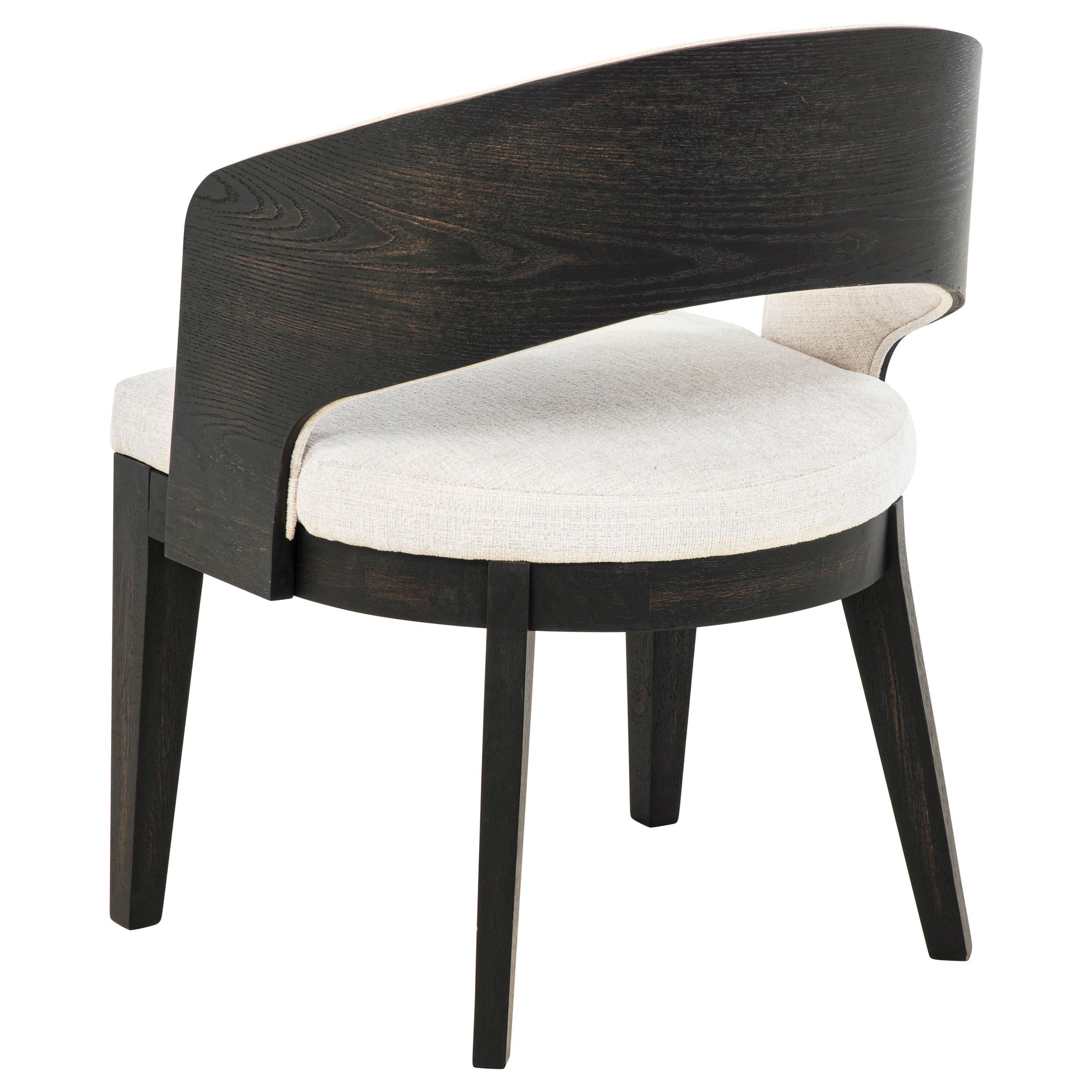 Leandro Upholstered Dining Arm Chair Cream (Set of 2) - 115393