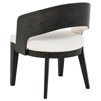 Leandro Upholstered Dining Arm Chair Cream (Set of 2) - 115393