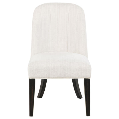 Leandro Upholstered Dining Side Chair Cream (Set of 2) - 115392