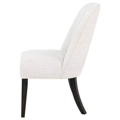 Leandro Upholstered Dining Side Chair Cream (Set of 2) - 115392