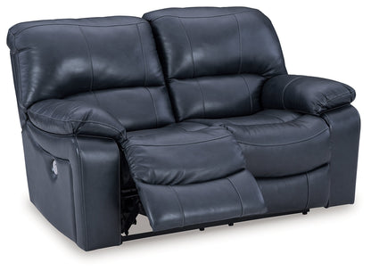 Leesworth Sofa, Loveseat and Recliner in Ocean - PKG016543