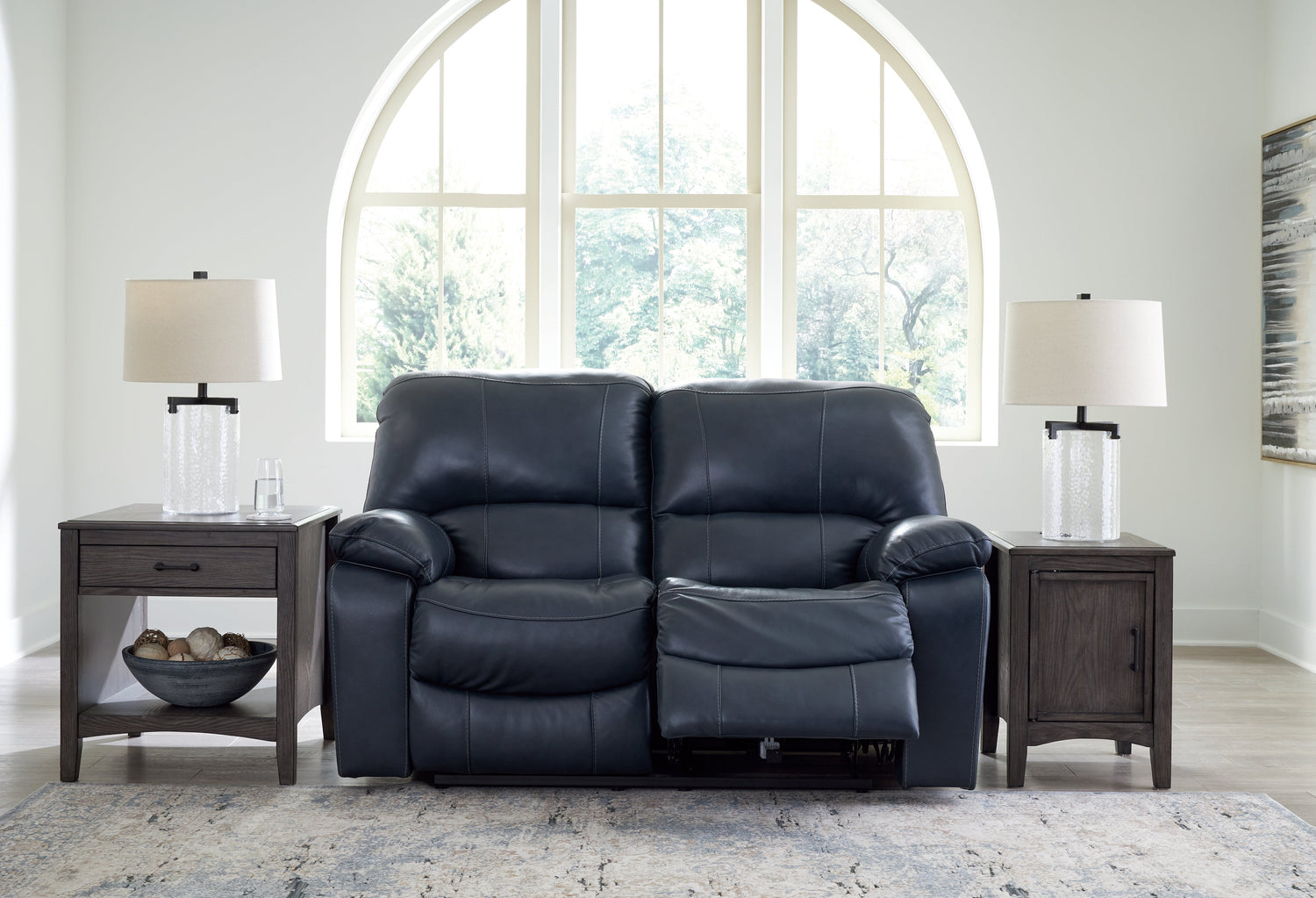 Leesworth Sofa, Loveseat and Recliner in Ocean - PKG016543