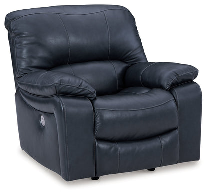 Leesworth Sofa, Loveseat and Recliner in Ocean - PKG016543