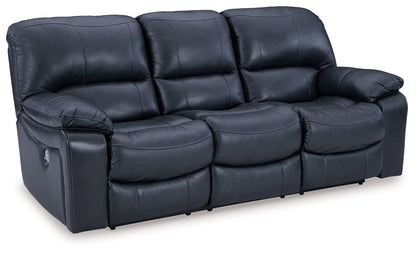 Leesworth Sofa, Loveseat and Recliner in Ocean - PKG016543