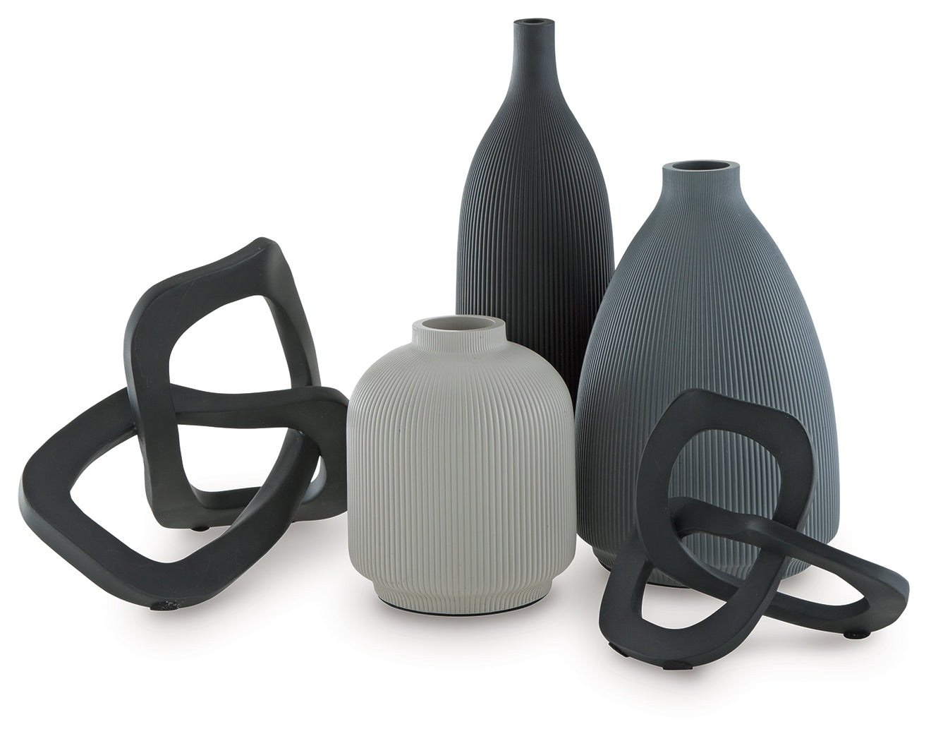 Leithick Black/Tan/Gray Accessory Set (Set of 5) - A2C00211