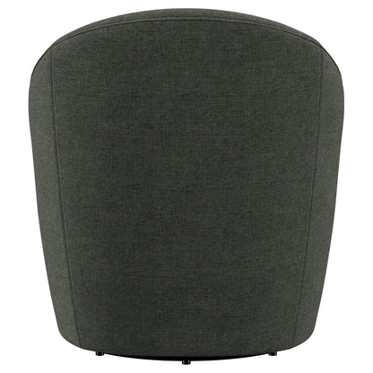 Leon Upholstered Accent Swivel Barrel Chair Hunter Green - 903075