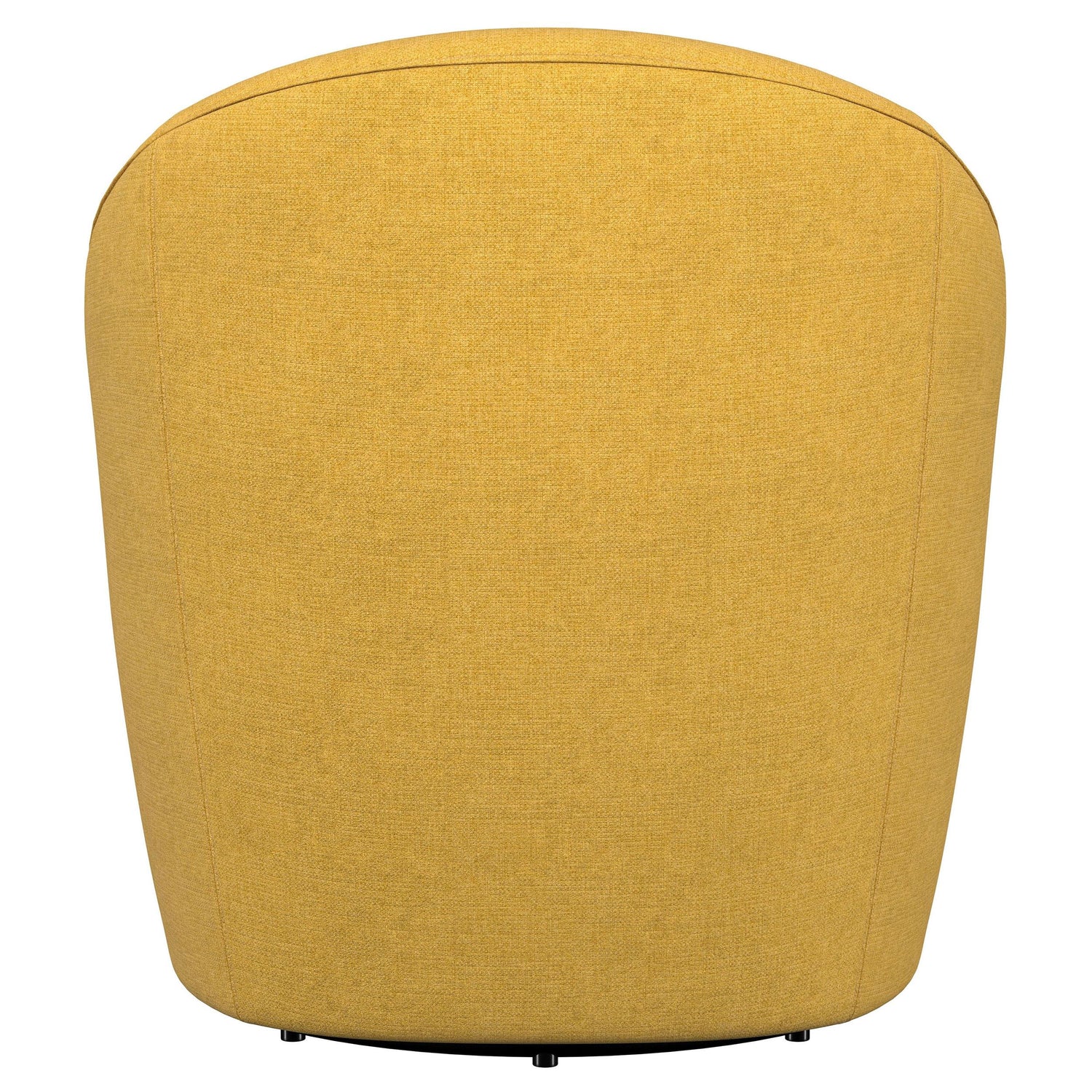 Leon Upholstered Accent Swivel Barrel Chair Mustard Yellow - 903076