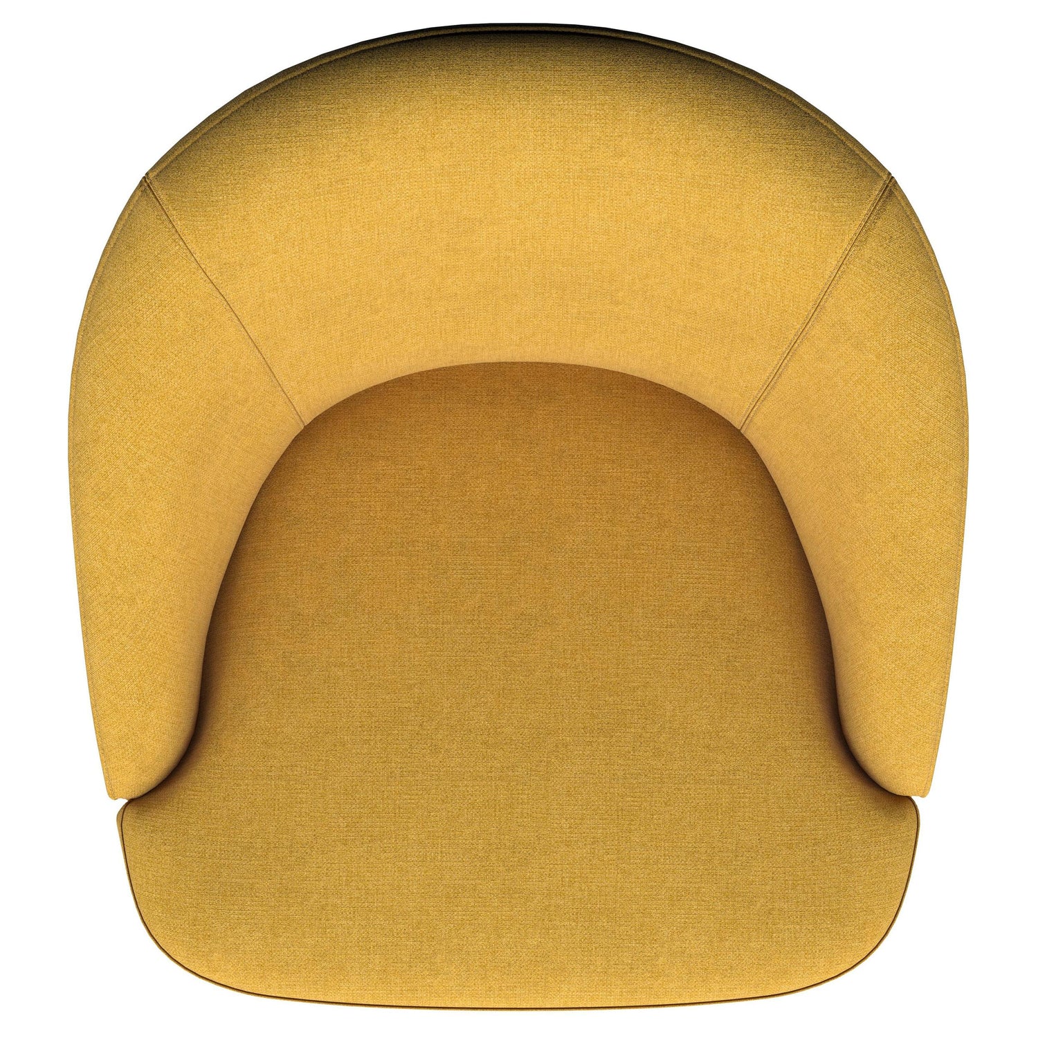 Leon Upholstered Accent Swivel Barrel Chair Mustard Yellow - 903076