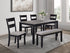 Lester 6-Pk Dining W/Bench L.Grey - 2231SET-LG