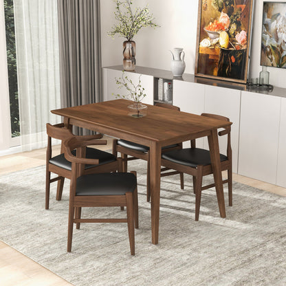 Levi Modern Style Solid Wood Rectangular Dining Kitchen Table 47" - DTB00200201