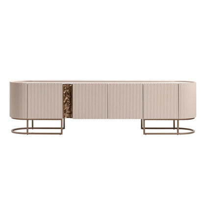 Lisbon Silken Cream Bronze Media Cabinet