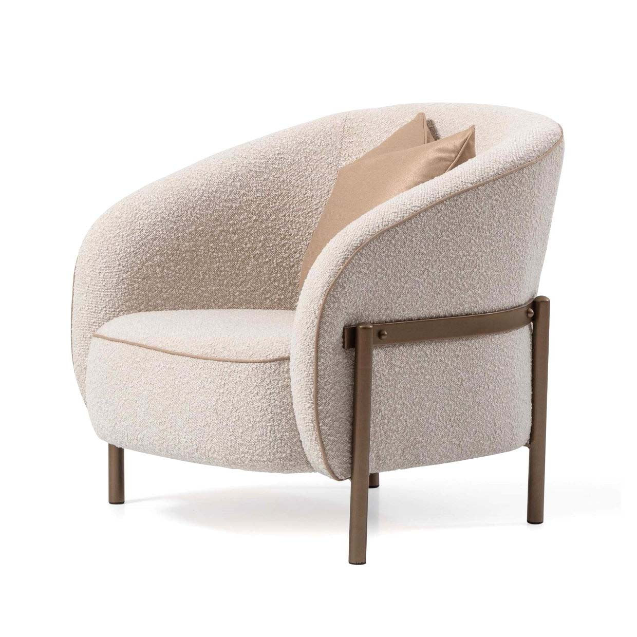 Lisbon Matte Bronze Accent Chair