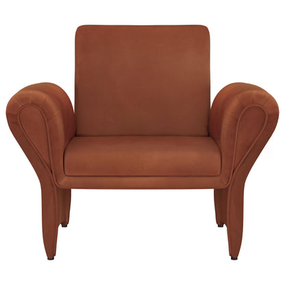 Liana Upholstered Roll Arm Accent Armchair Rust Orange - 903150