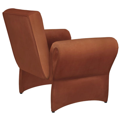 Liana Upholstered Roll Arm Accent Armchair Rust Orange - 903150