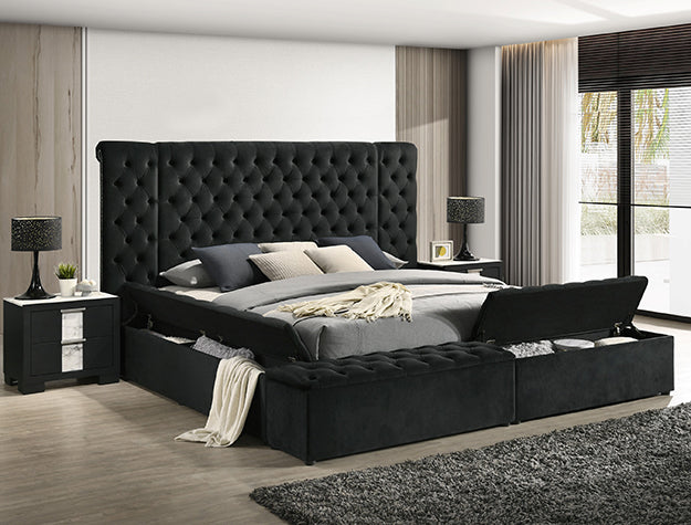 Liliana King Headboard Black - 5203BK-K-HB