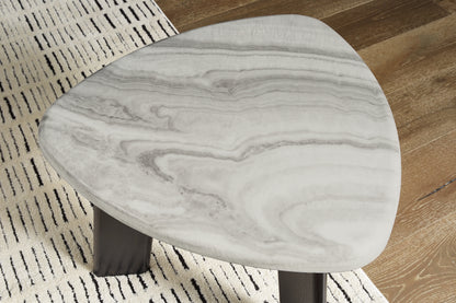 Lilyberg Gray/Black Table (Set of 3) - T389-13