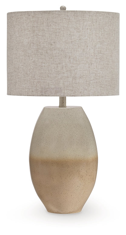 Linas Cream/Beige Table Lamp - L207594