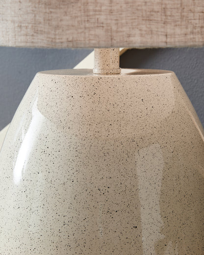Linas Cream/Beige Table Lamp - L207594