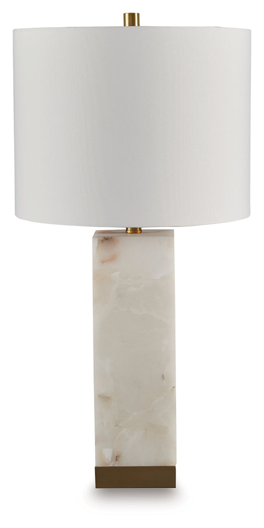 Linderfield White/Gold Finish Table Lamp - L429094