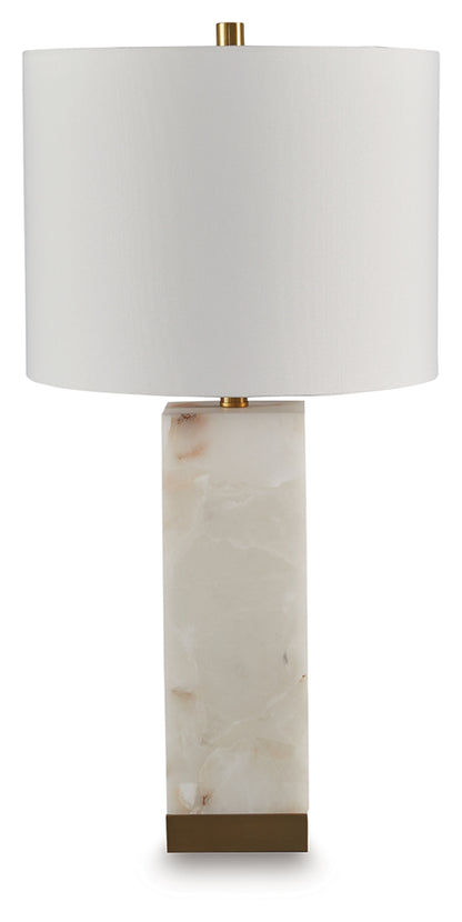 Linderfield White/Gold Finish Table Lamp - L429094