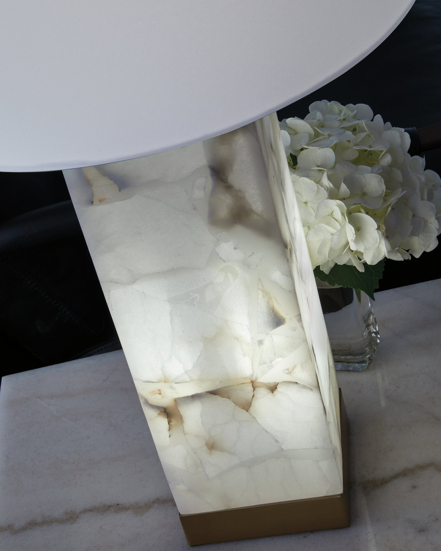 Linderfield White/Gold Finish Table Lamp - L429094