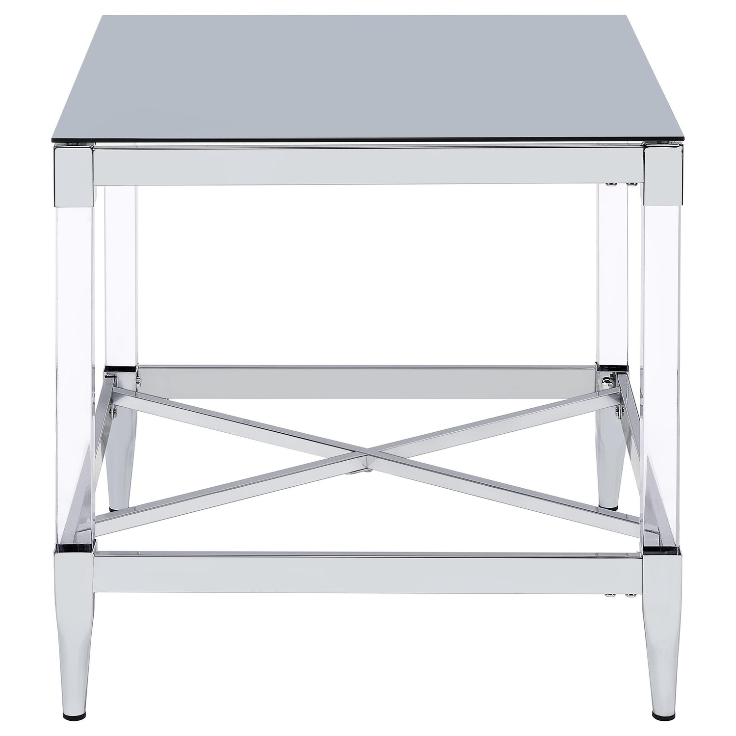 Lindley 2-piece Square Coffee and End Table Set Chrome - 709728-S2