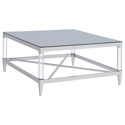 Lindley 2-piece Square Coffee and End Table Set Chrome - 709728-S2