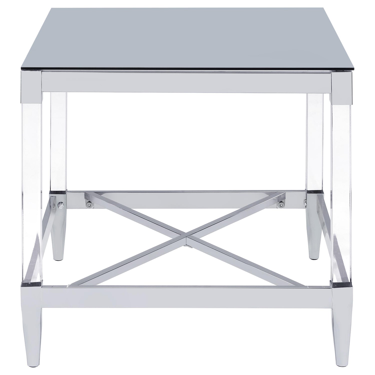 Lindley 3-piece Square Coffee and End Table Set Chrome - 709728-S3