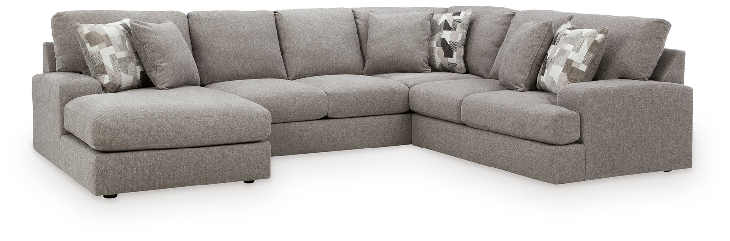 Lindon Smoke 3-Piece Sectional with Chaise - 84704S3