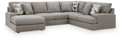 Lindon Smoke 3-Piece Sectional with Chaise - 84704S3