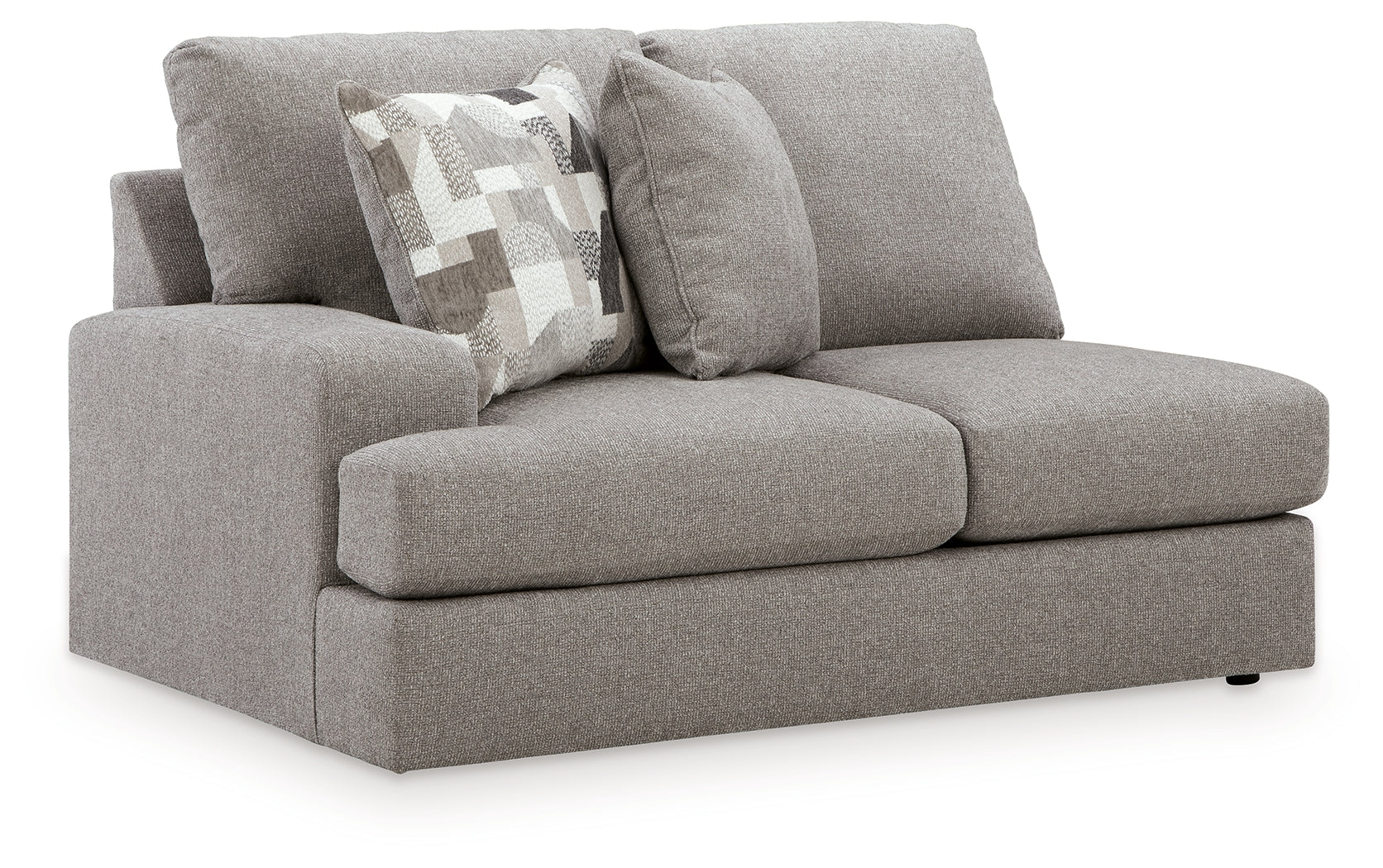 Lindon Smoke Left-Arm Facing Loveseat - 8470455
