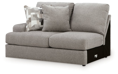 Lindon Smoke Left-Arm Facing Loveseat - 8470455