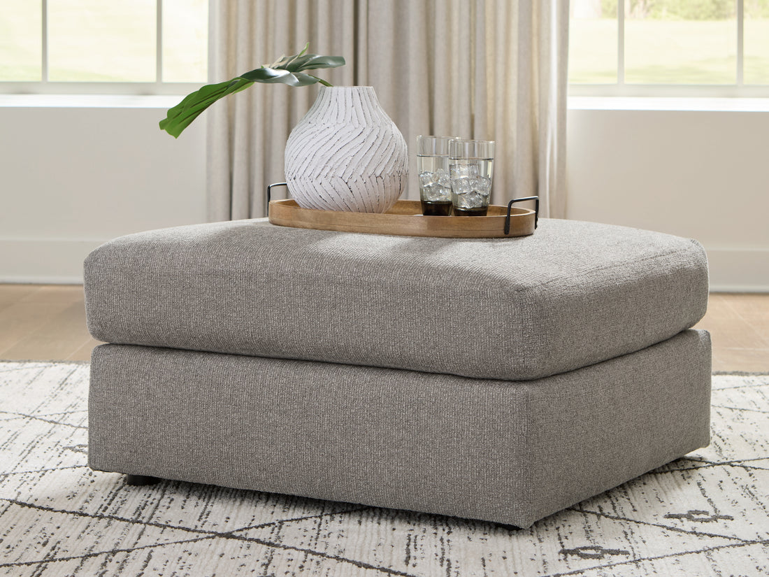 Lindon Smoke Oversized Accent Ottoman - 8470408