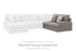 Lindon Smoke Right-Arm Facing Loveseat - 8470456