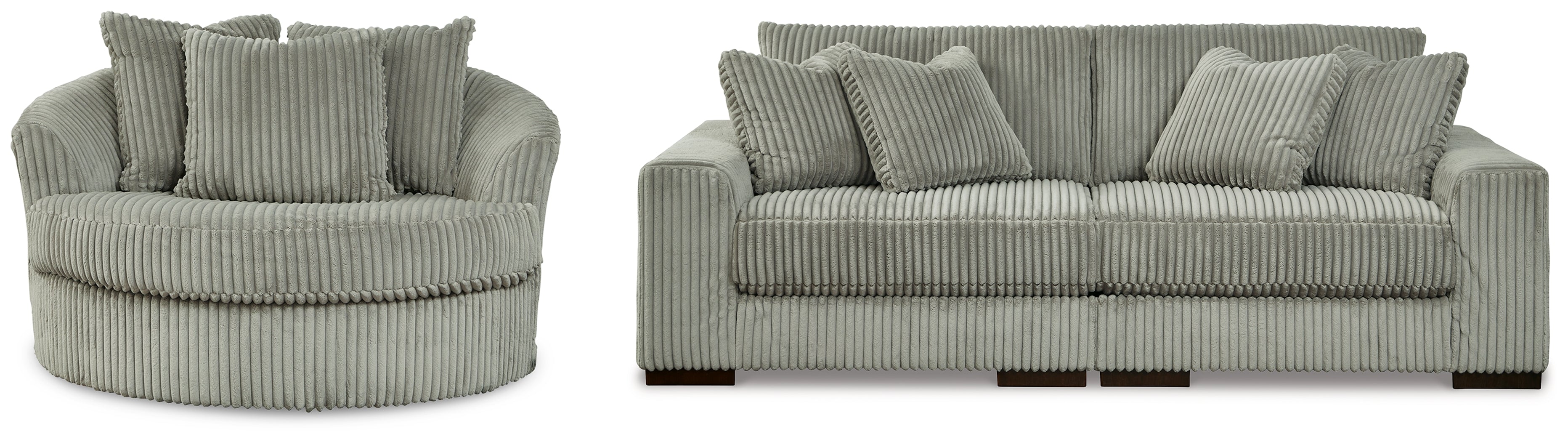 Lindyn  2-Piece Sectional Sofa and Oversized Swivel Accent Chair - 21105U3