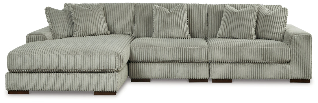 Lindyn  3-Piece Sectional and Oversized Swivel Accent Chair - 21105U6