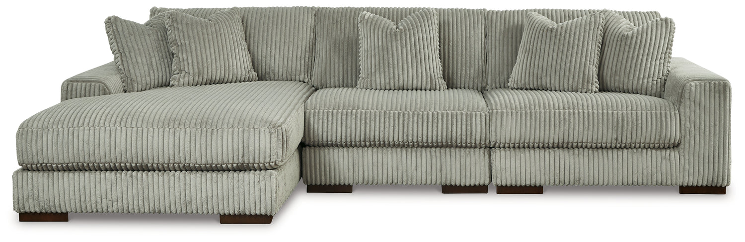 Lindyn  3-Piece Sectional and Oversized Swivel Accent Chair - 21105U6