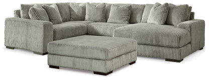 Lindyn 4-Piece Sectional with Chaise and Oversized Accent Ottoman - 21105U12