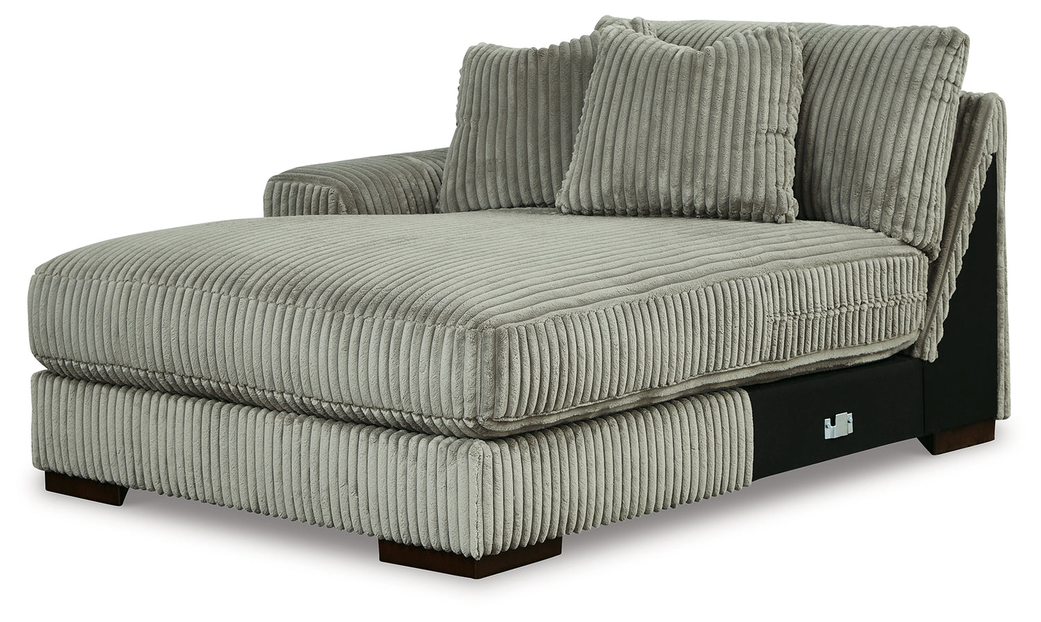 Lindyn Fog 3-Piece Sectional with Double Chaise - 21105S18