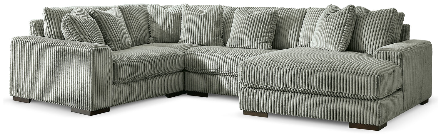 Lindyn Fog 4-Piece Sectional with Chaise - 21105S15