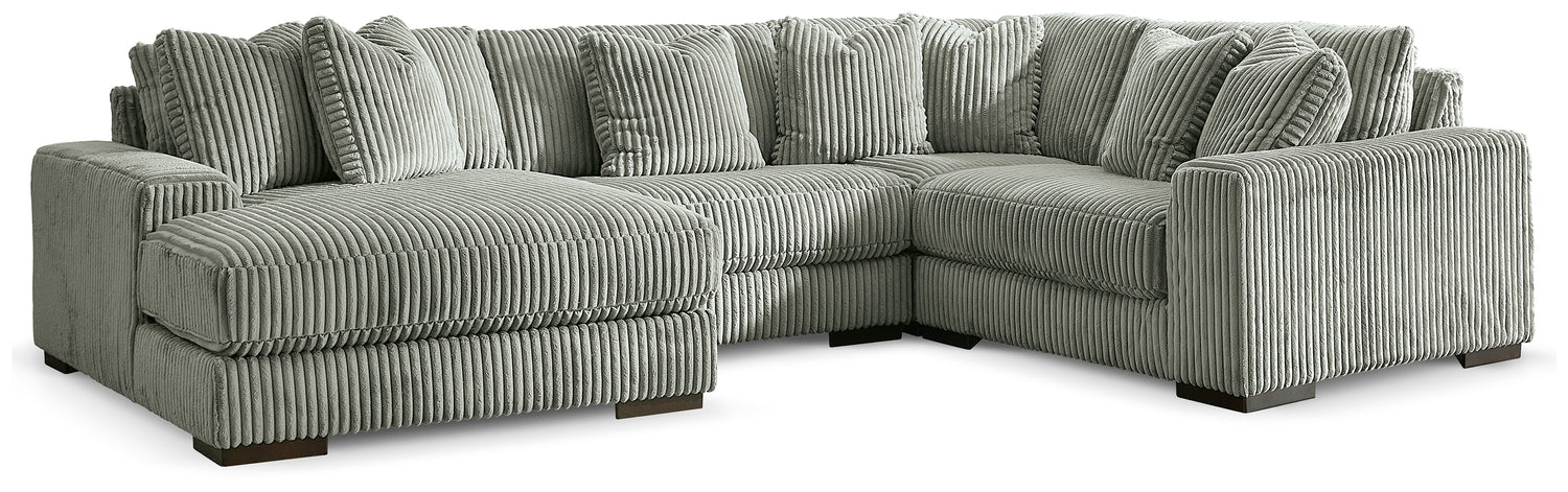 Lindyn Fog 4-Piece Sectional with Chaise - 21105S17