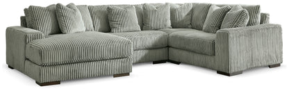 Lindyn Fog 4-Piece Sectional with Chaise - 21105S17