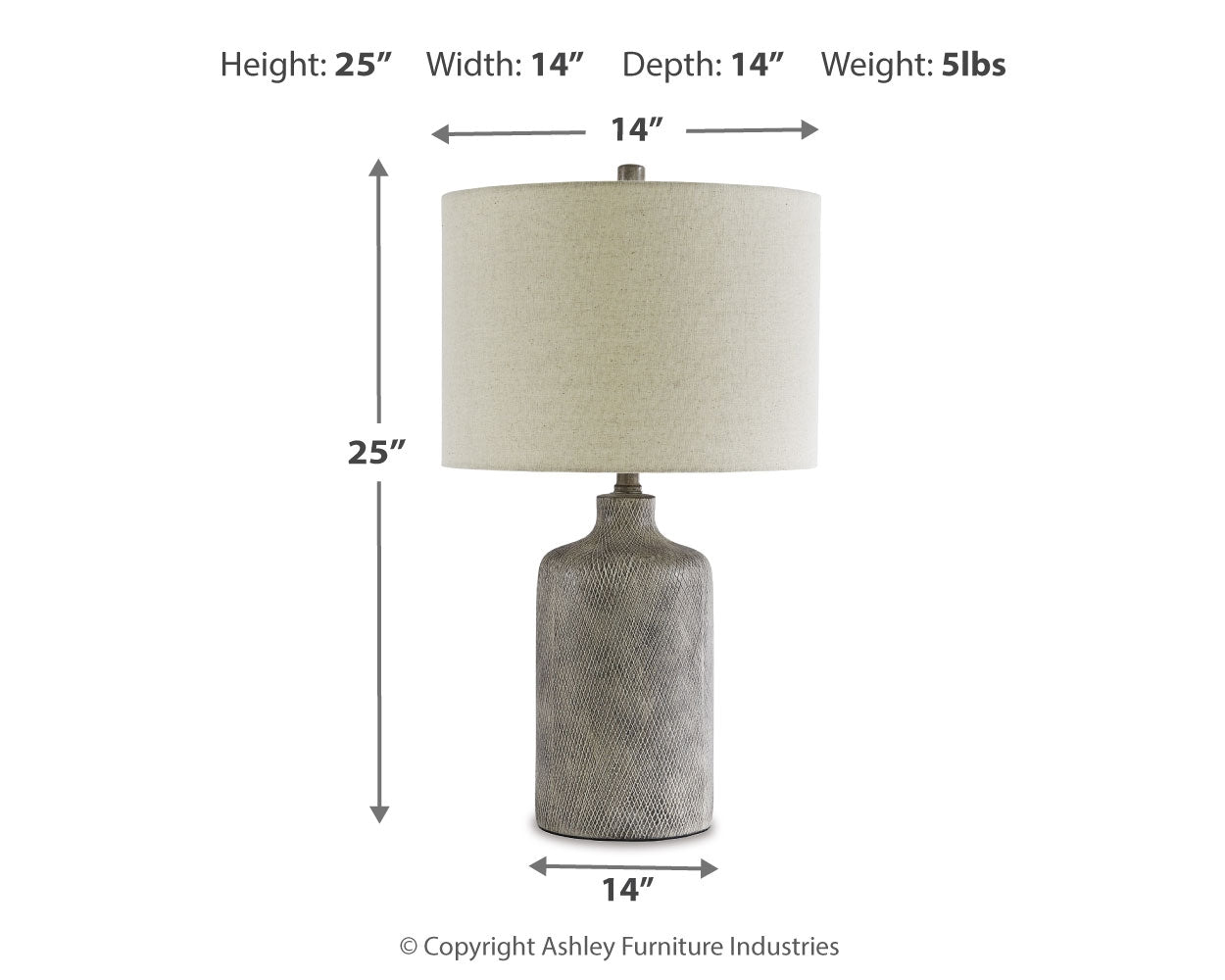Linus Antique Black Table Lamp (Set of 2) - L117964X2