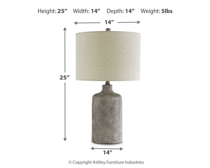 Linus Antique Black Table Lamp (Set of 2) - L117964X2