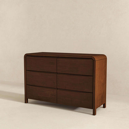 Lionel Mid Century Modern Solid Wood 6-Drawer Dresser - DRS00700101