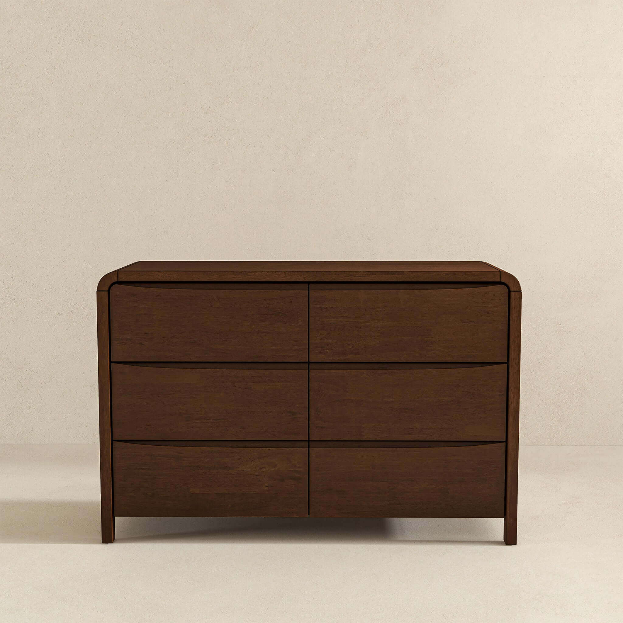 Lionel Mid Century Modern Solid Wood 6-Drawer Dresser - DRS00700101