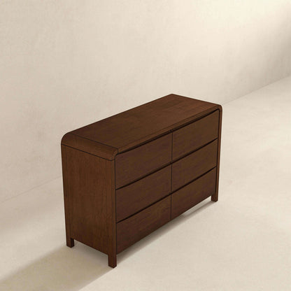 Lionel Mid Century Modern Solid Wood 6-Drawer Dresser - DRS00700101
