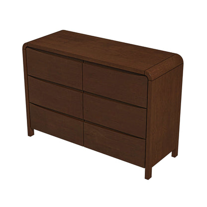 Lionel Mid Century Modern Solid Wood 6-Drawer Dresser - DRS00700101