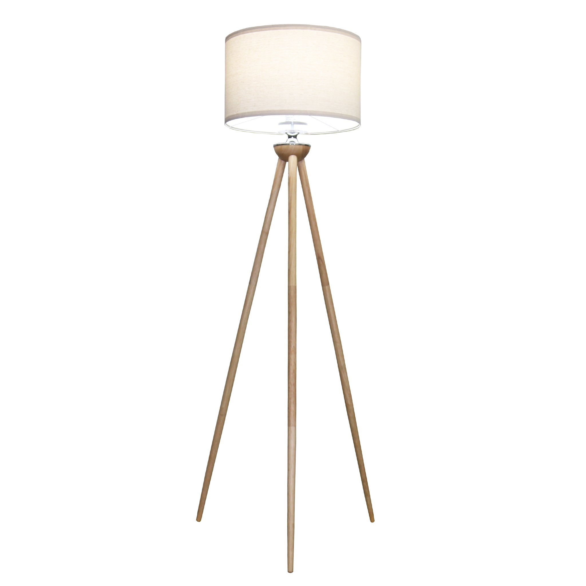 Lirios Three Legged Wooden Strip Floor Lamp - Natural - FLL04202701